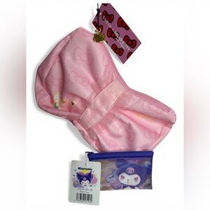 Hello Kitty Pink and Purple Cosmetic Bag Duo